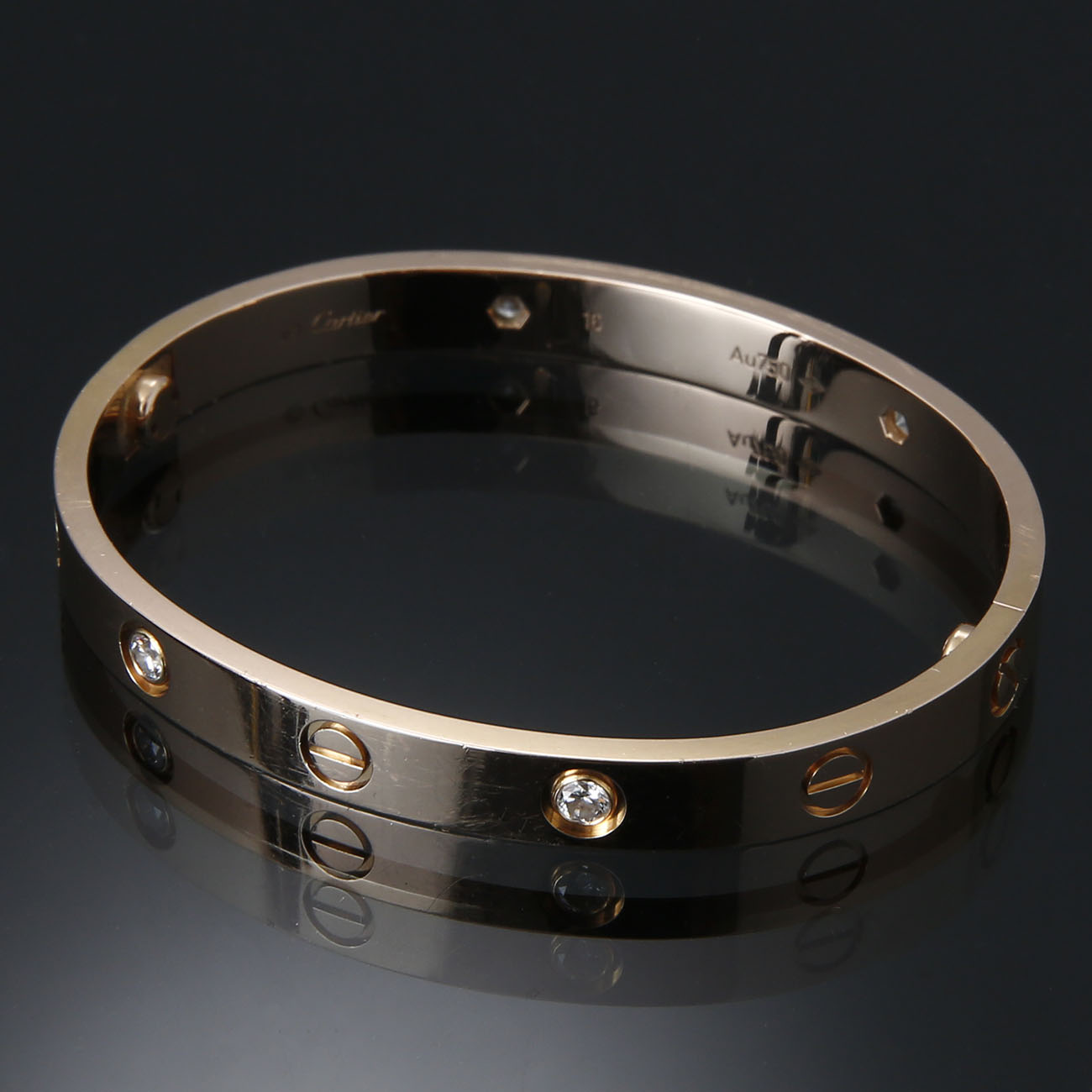 CARTIER(USED)까르띠에 러브 브레이슬릿 4P 16#