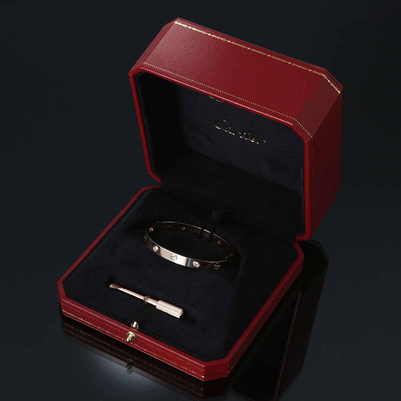 CARTIER(USED)까르띠에 러브 브레이슬릿 4P 16#