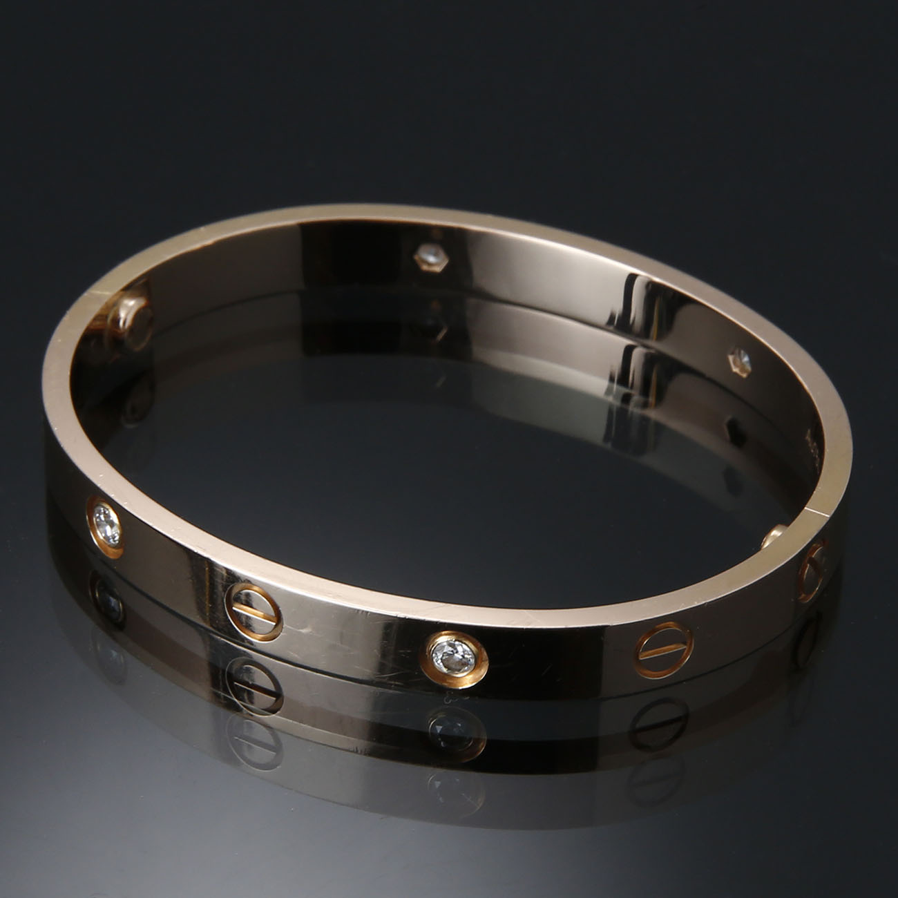 CARTIER(USED)까르띠에 러브 브레이슬릿 4P 16#