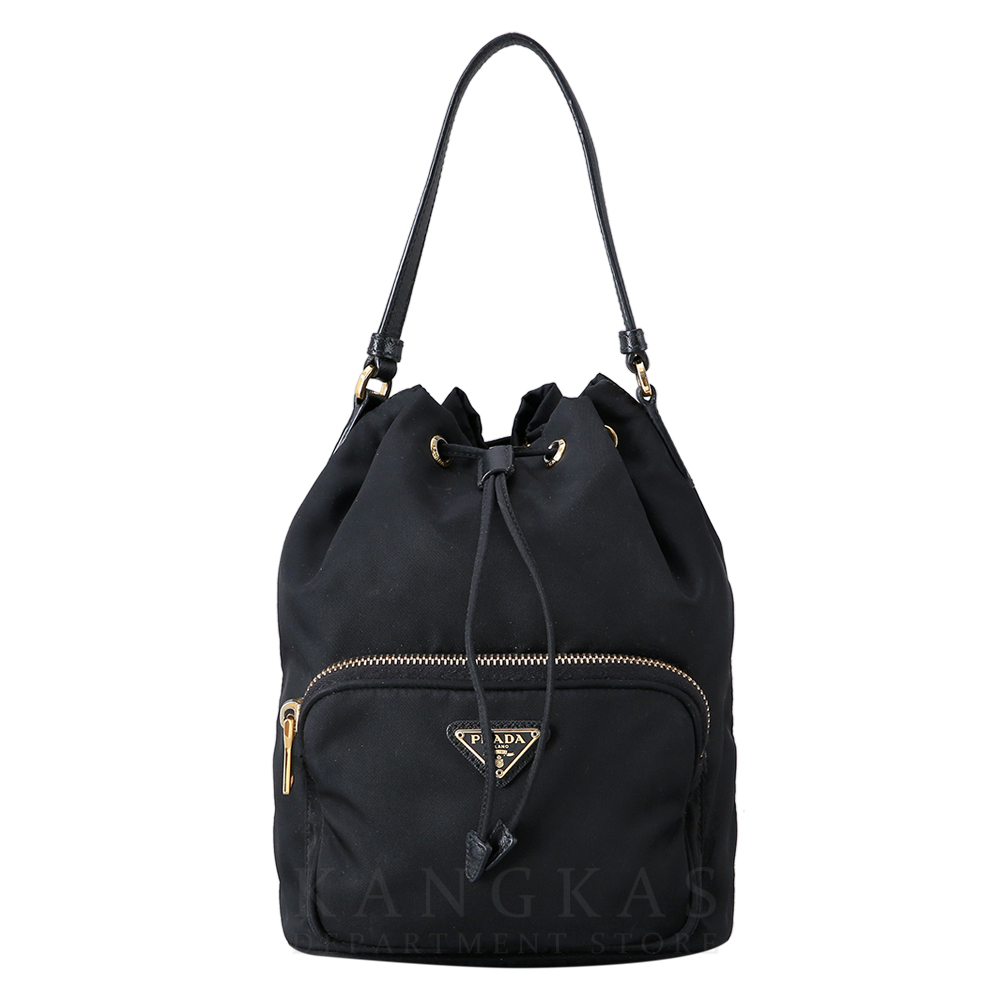 PRADA(USED)프라다 1BH038 패브릭 버킷백