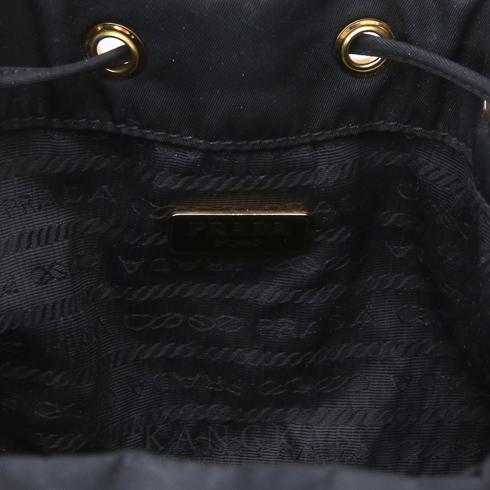 PRADA(USED)프라다 1BH038 패브릭 버킷백