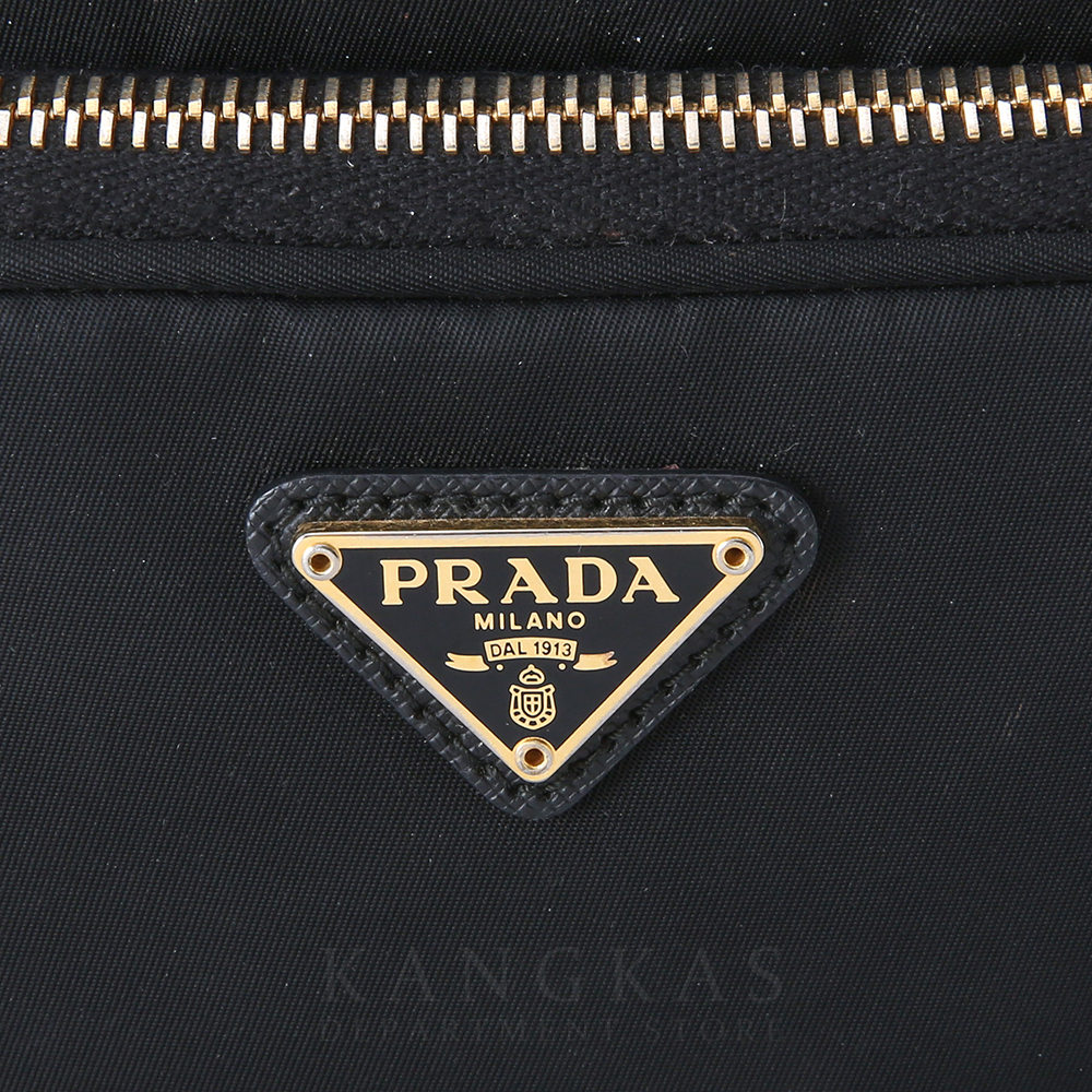PRADA(USED)프라다 1BH038 패브릭 버킷백