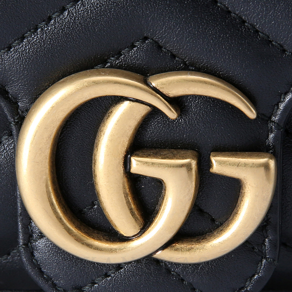 GUCCI(USED) 구찌 476433 GG마몽 마틀라세 수퍼미니 체인백