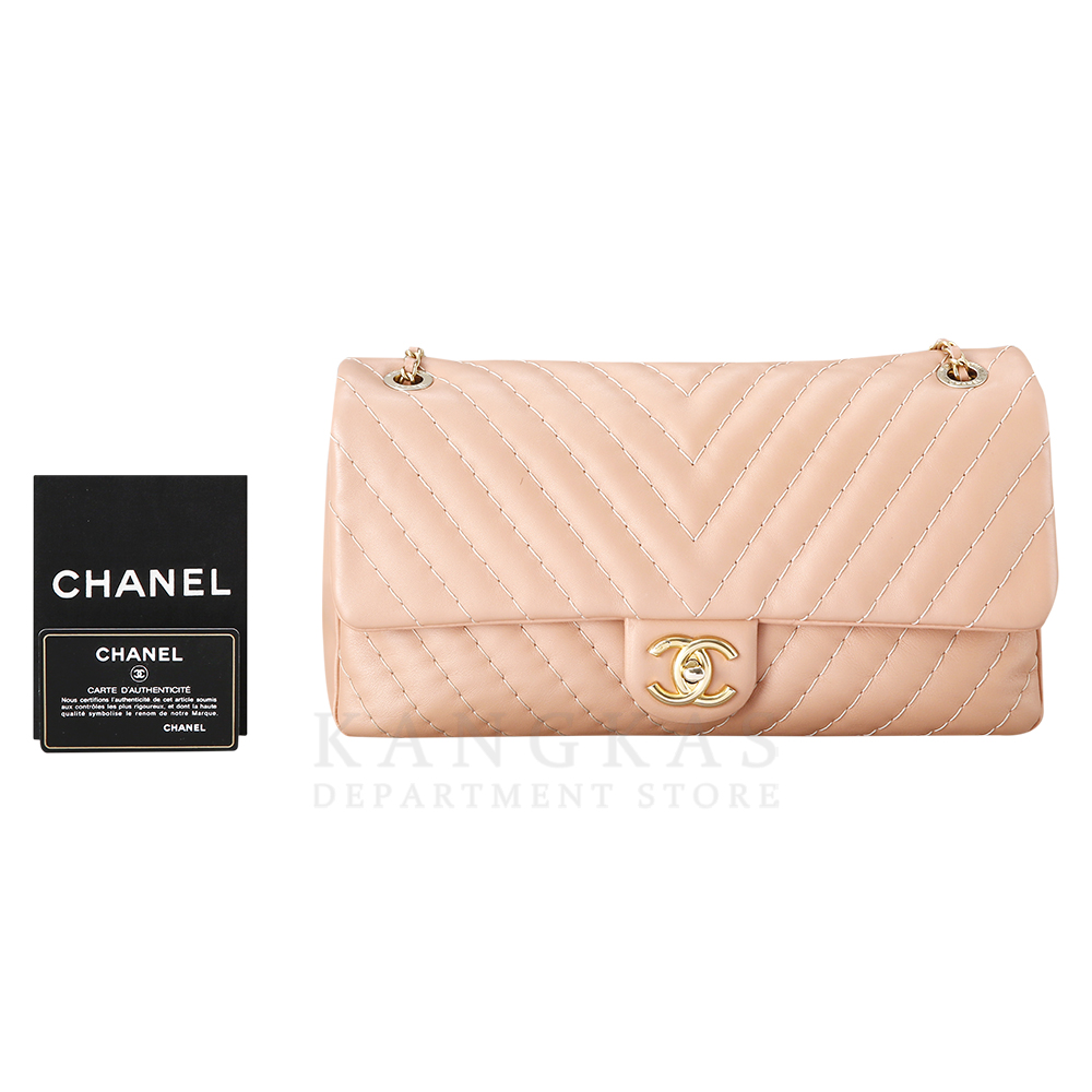 CHANEL(USED)샤넬 시즌 클래식 쉐브론 체인 플랩백