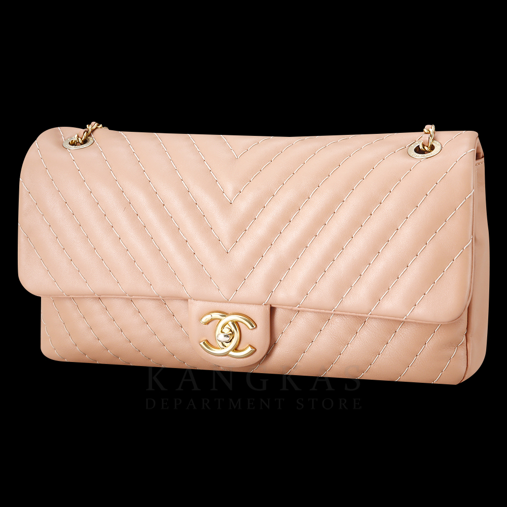 CHANEL(USED)샤넬 시즌 클래식 쉐브론 체인 플랩백