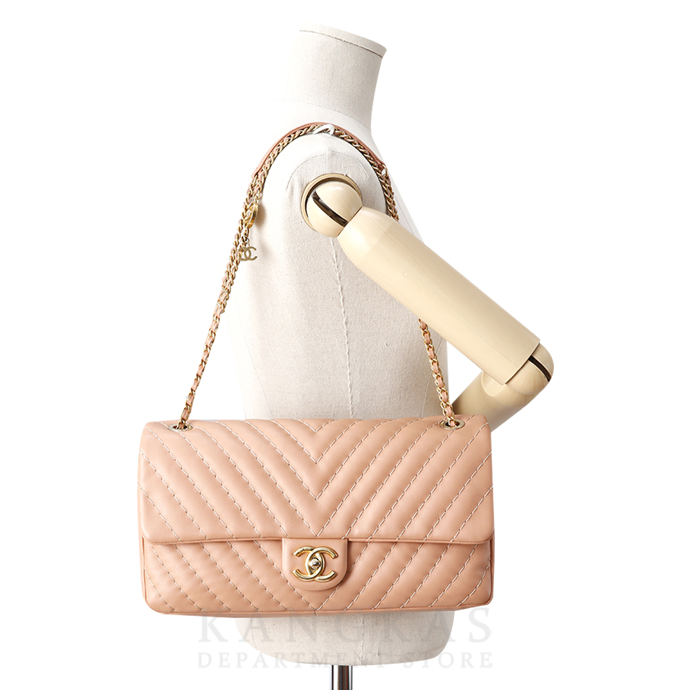 CHANEL(USED)샤넬 시즌 클래식 쉐브론 체인 플랩백