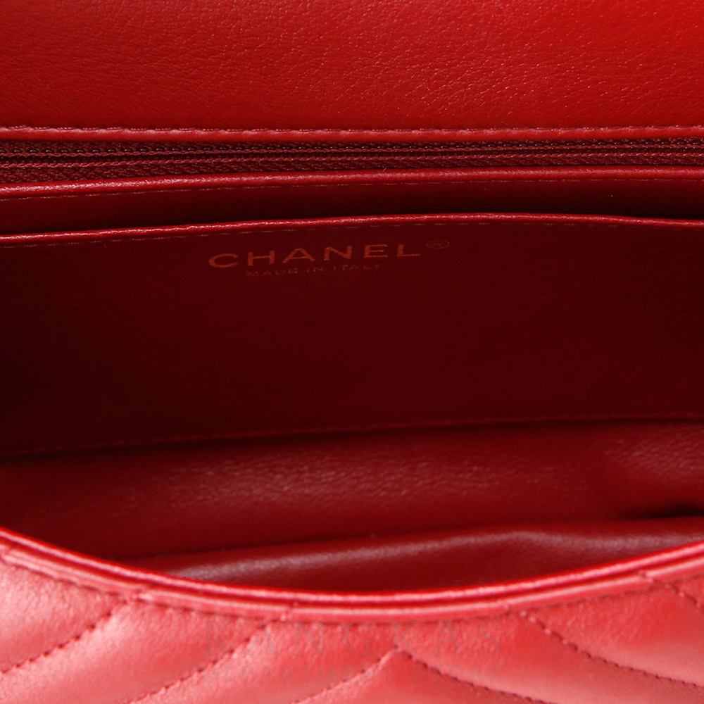CHANEL(USED)샤넬 시즌 쉐브론 탑 핸들백