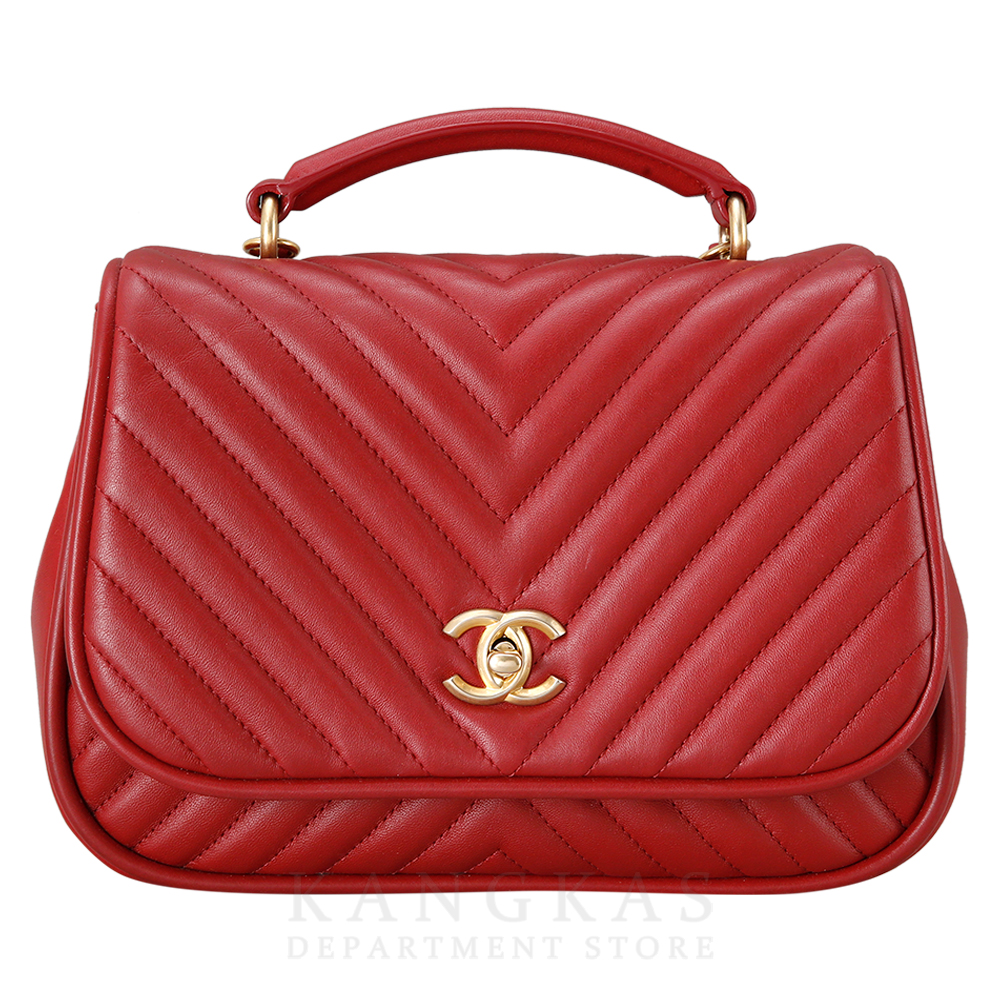 CHANEL(USED)샤넬 시즌 쉐브론 탑 핸들백