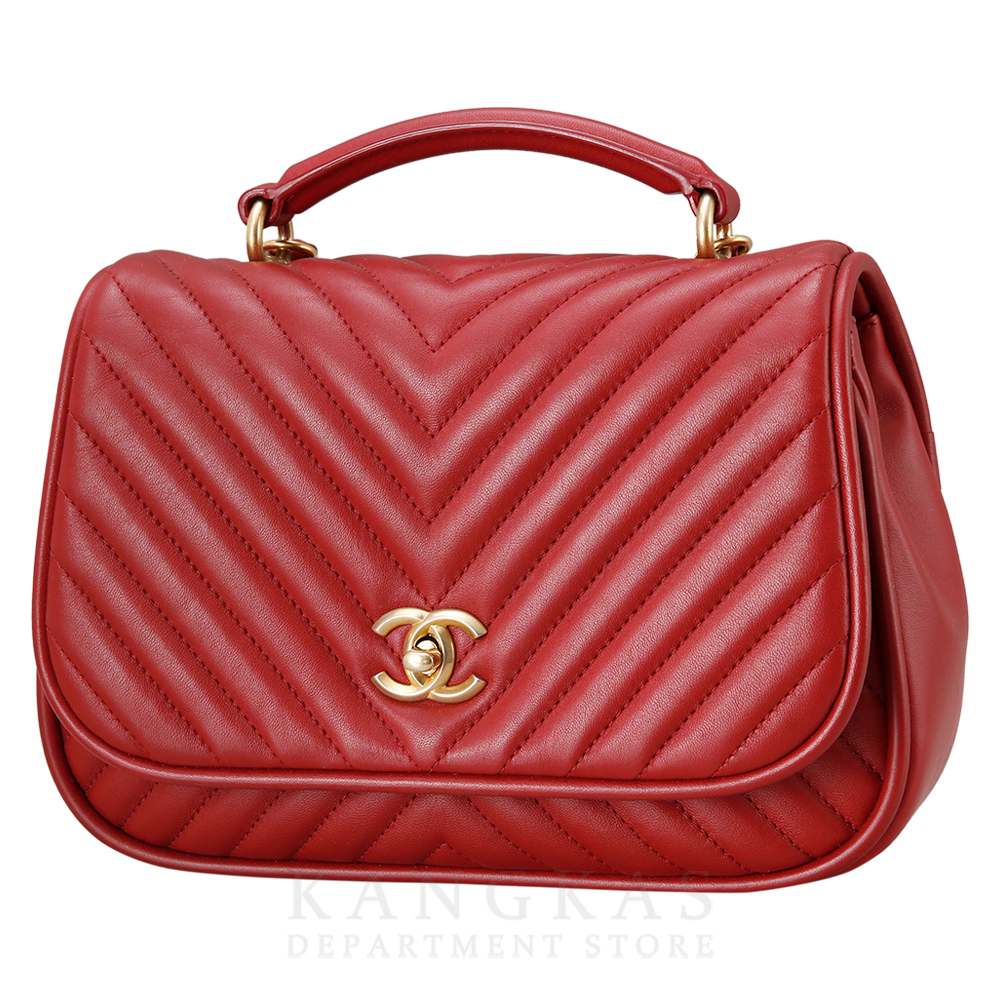 CHANEL(USED)샤넬 시즌 쉐브론 탑 핸들백