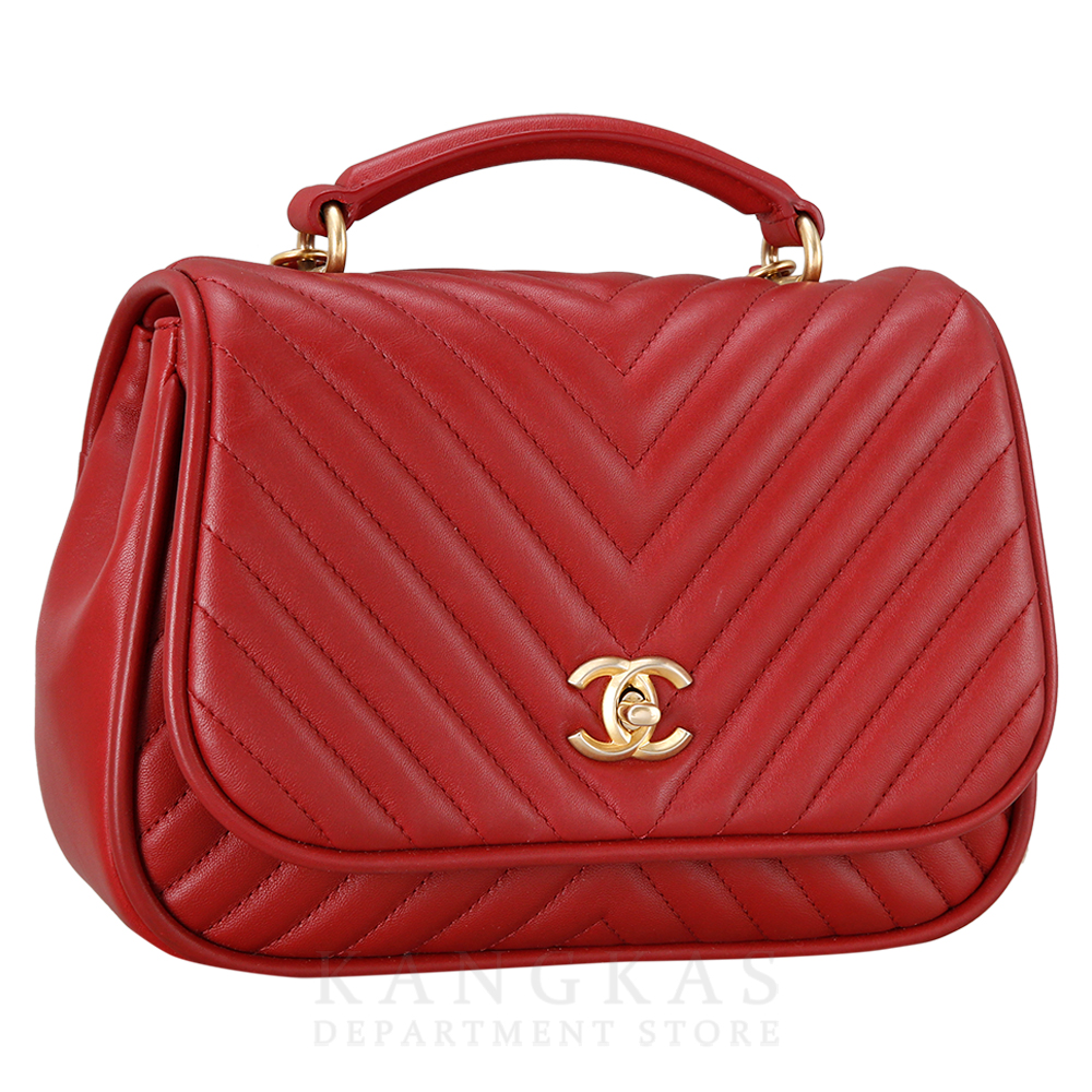 CHANEL(USED)샤넬 시즌 쉐브론 탑 핸들백