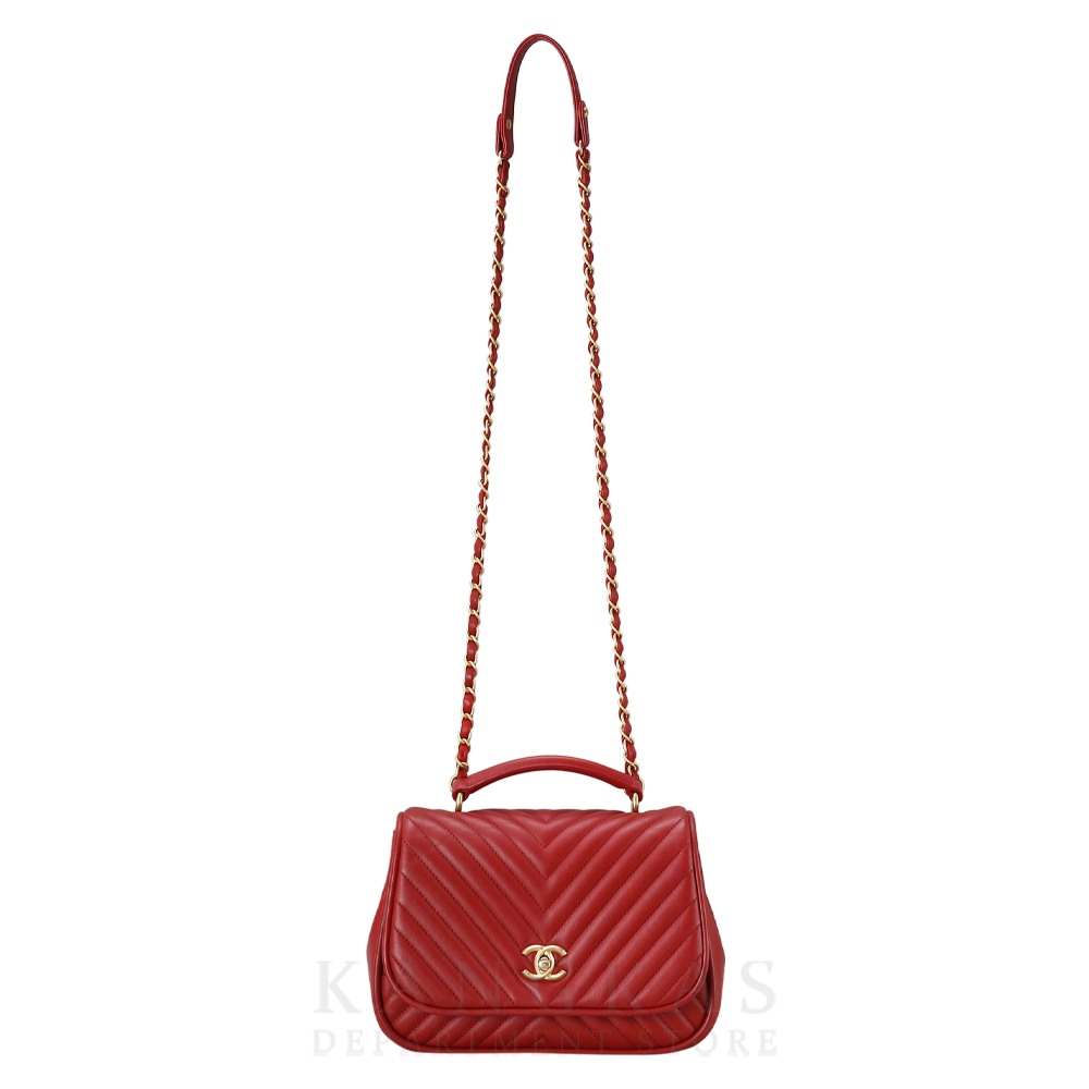 CHANEL(USED)샤넬 시즌 쉐브론 탑 핸들백