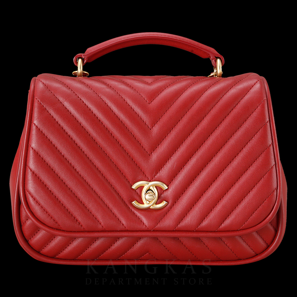 CHANEL(USED)샤넬 시즌 쉐브론 탑 핸들백