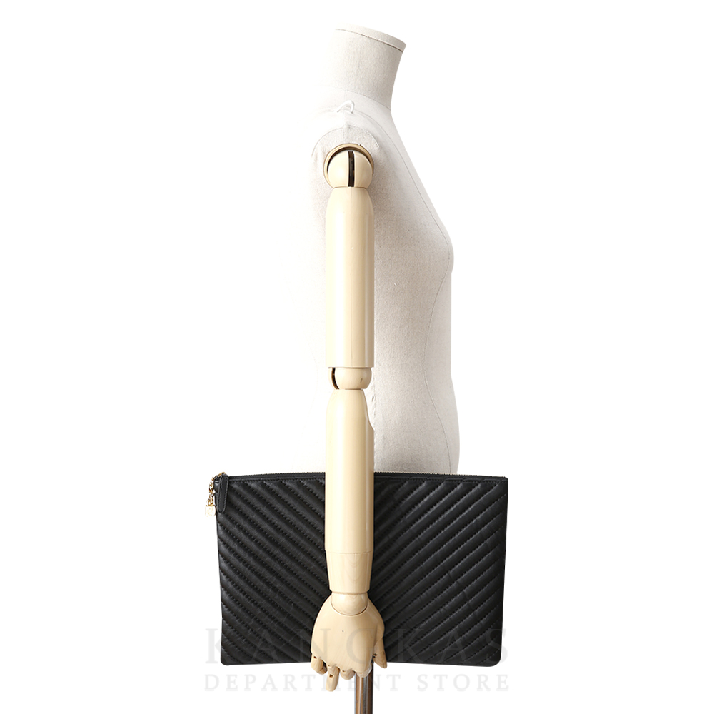 CHANEL(USED)샤넬 클래식 쉐브론 클러치 라지