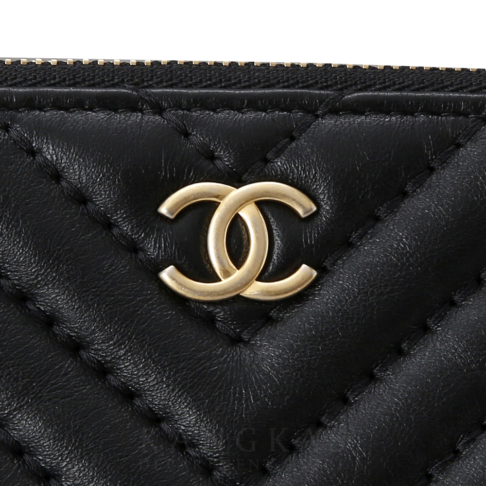 CHANEL(USED)샤넬 클래식 쉐브론 클러치 라지