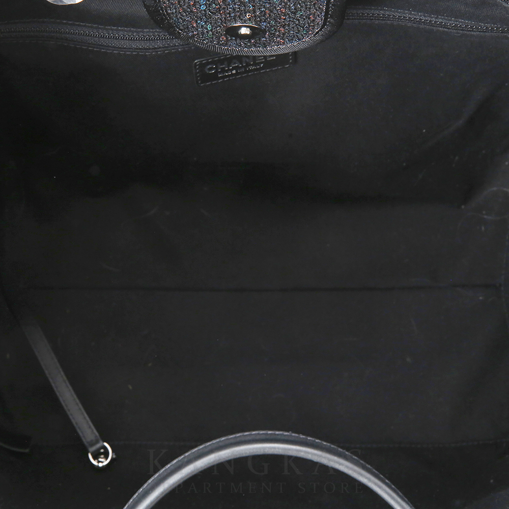 CHANEL(USED)샤넬 도빌 스팽글 라지 쇼퍼백