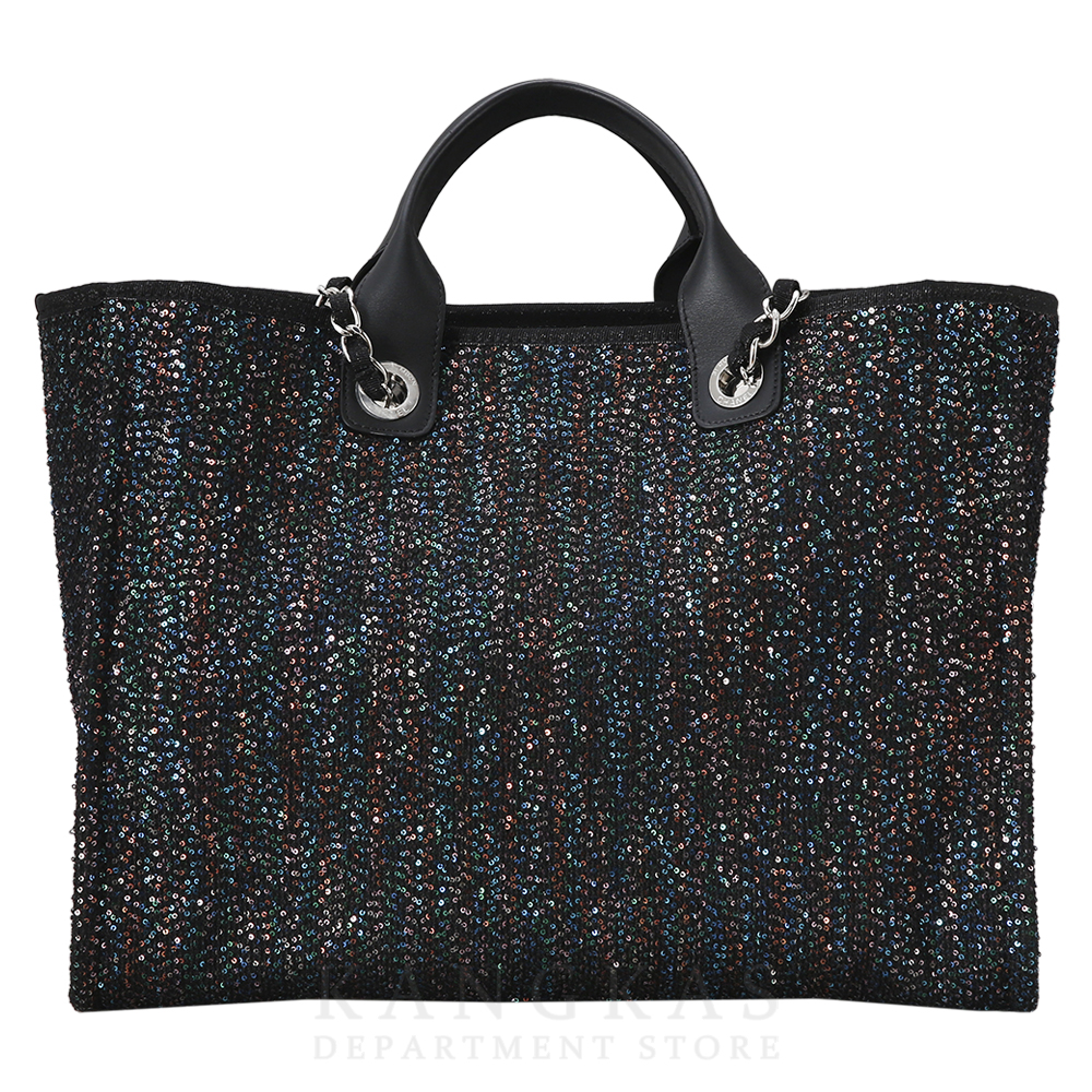 CHANEL(USED)샤넬 도빌 스팽글 라지 쇼퍼백