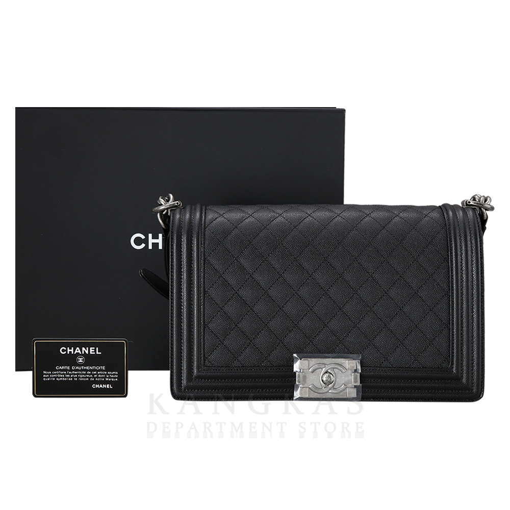 CHANEL(USED)샤넬 캐비어 보이샤넬 뉴미듐