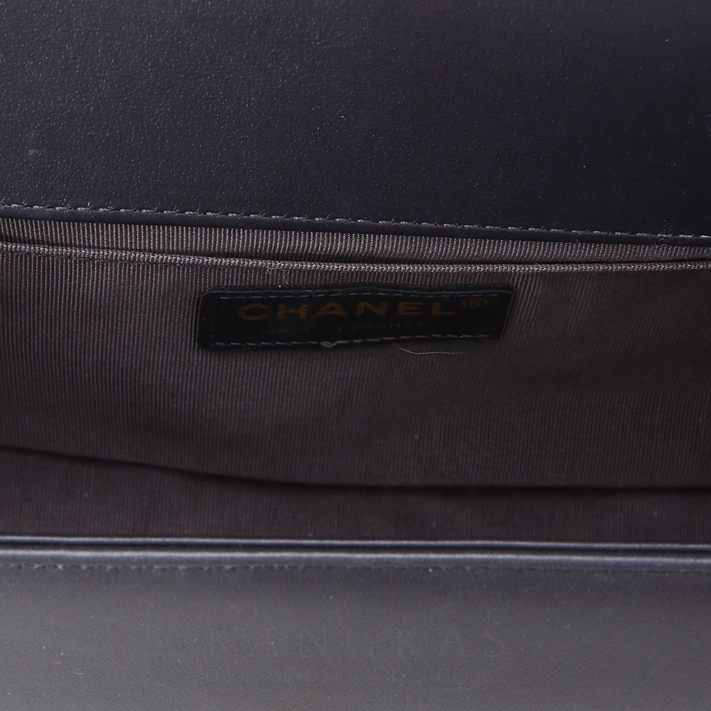 CHANEL(USED)샤넬 시즌 보이샤넬 램스킨 미듐