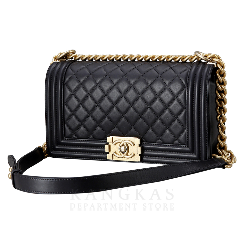 CHANEL(USED)샤넬 시즌 보이샤넬 램스킨 미듐