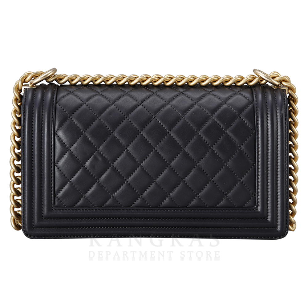 CHANEL(USED)샤넬 시즌 보이샤넬 램스킨 미듐