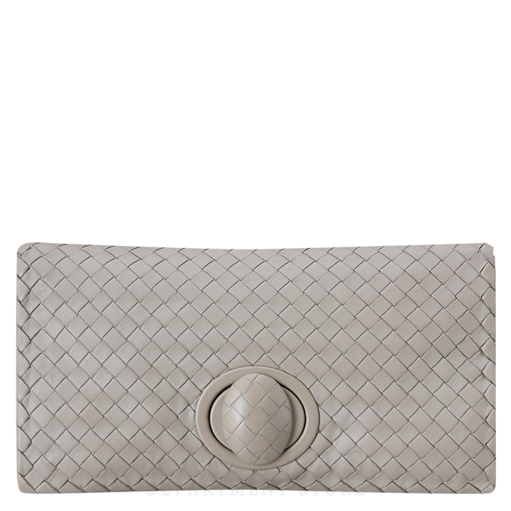 BOTTEGA VENETA(USED보테가베네타 인트레치아토 버클 플랩 파우치
