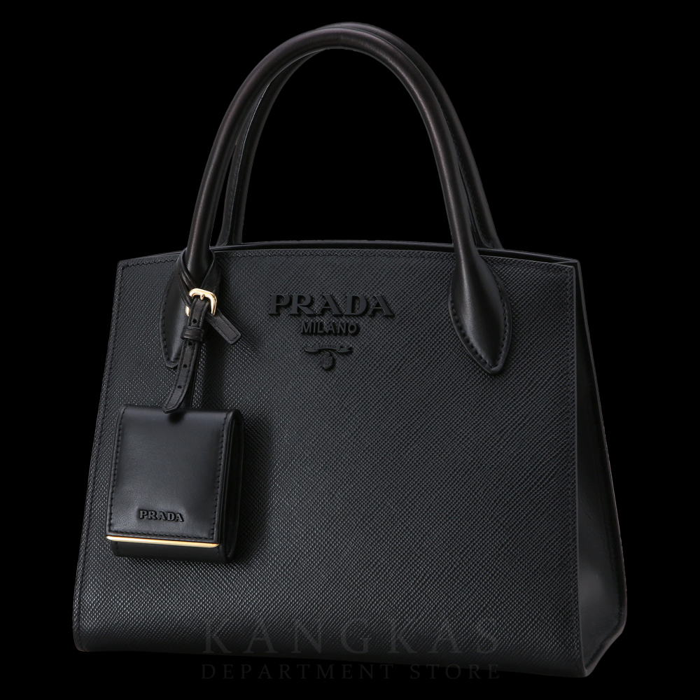 PRADA(USED)프라다 1BA156 모노크롬 사피아노 토트백