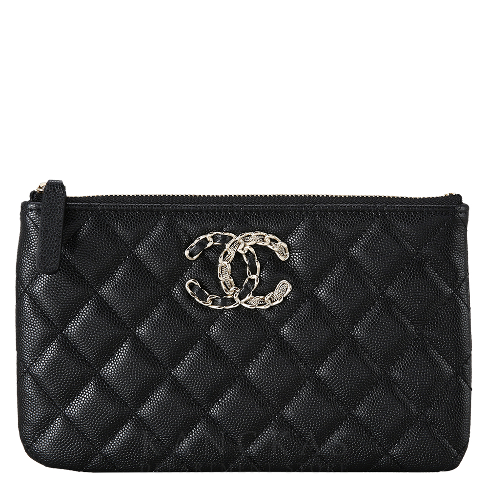 CHANEL(USED)샤넬 캐비어 19 파우치