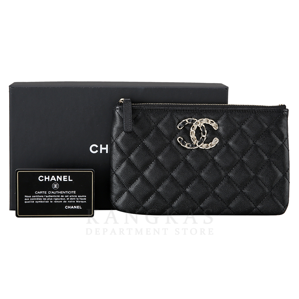 CHANEL(USED)샤넬 캐비어 19 파우치
