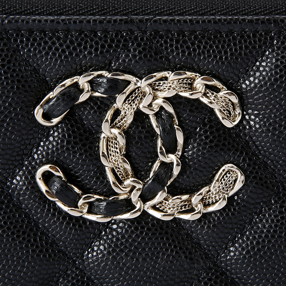 CHANEL(USED)샤넬 캐비어 19 파우치
