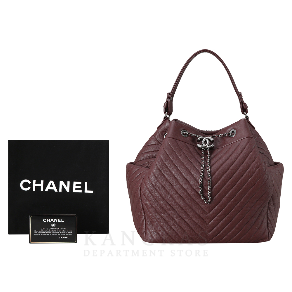 CHANEL(USED)샤넬 시즌 쉐브론 버킷백