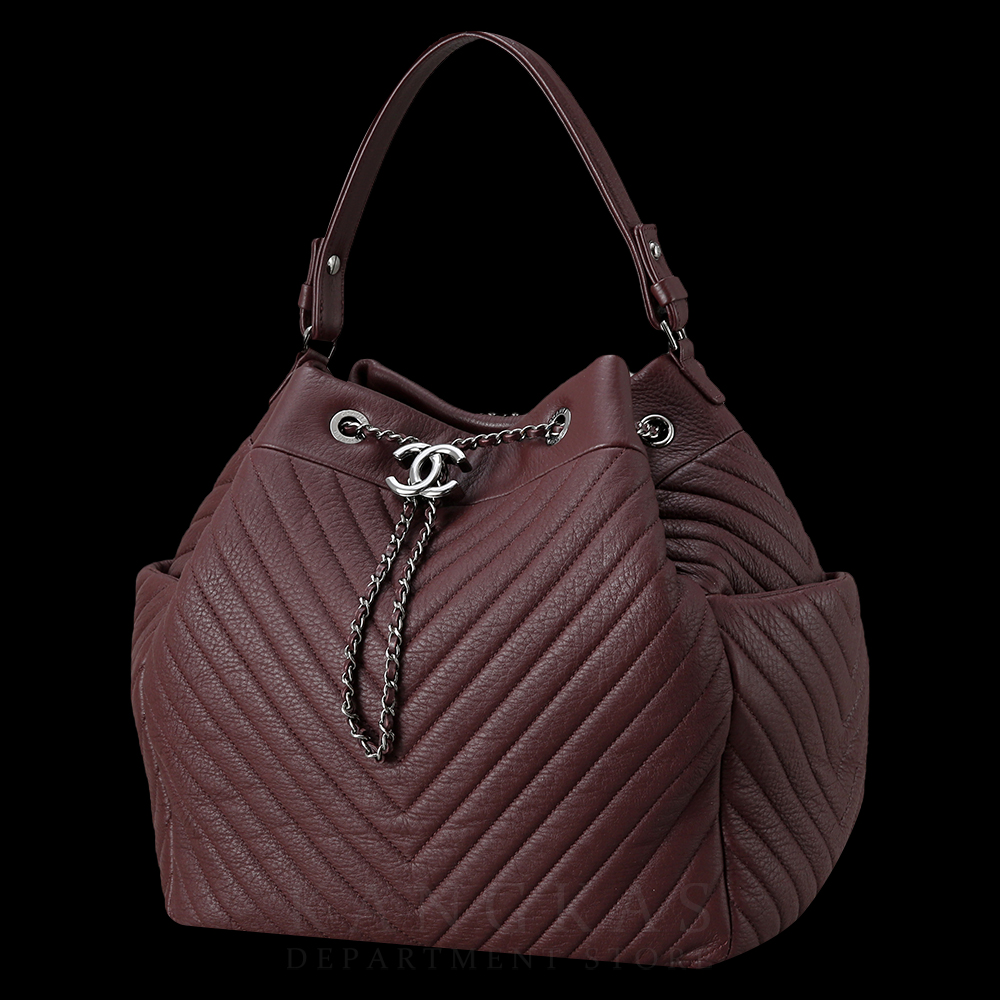 CHANEL(USED)샤넬 시즌 쉐브론 버킷백