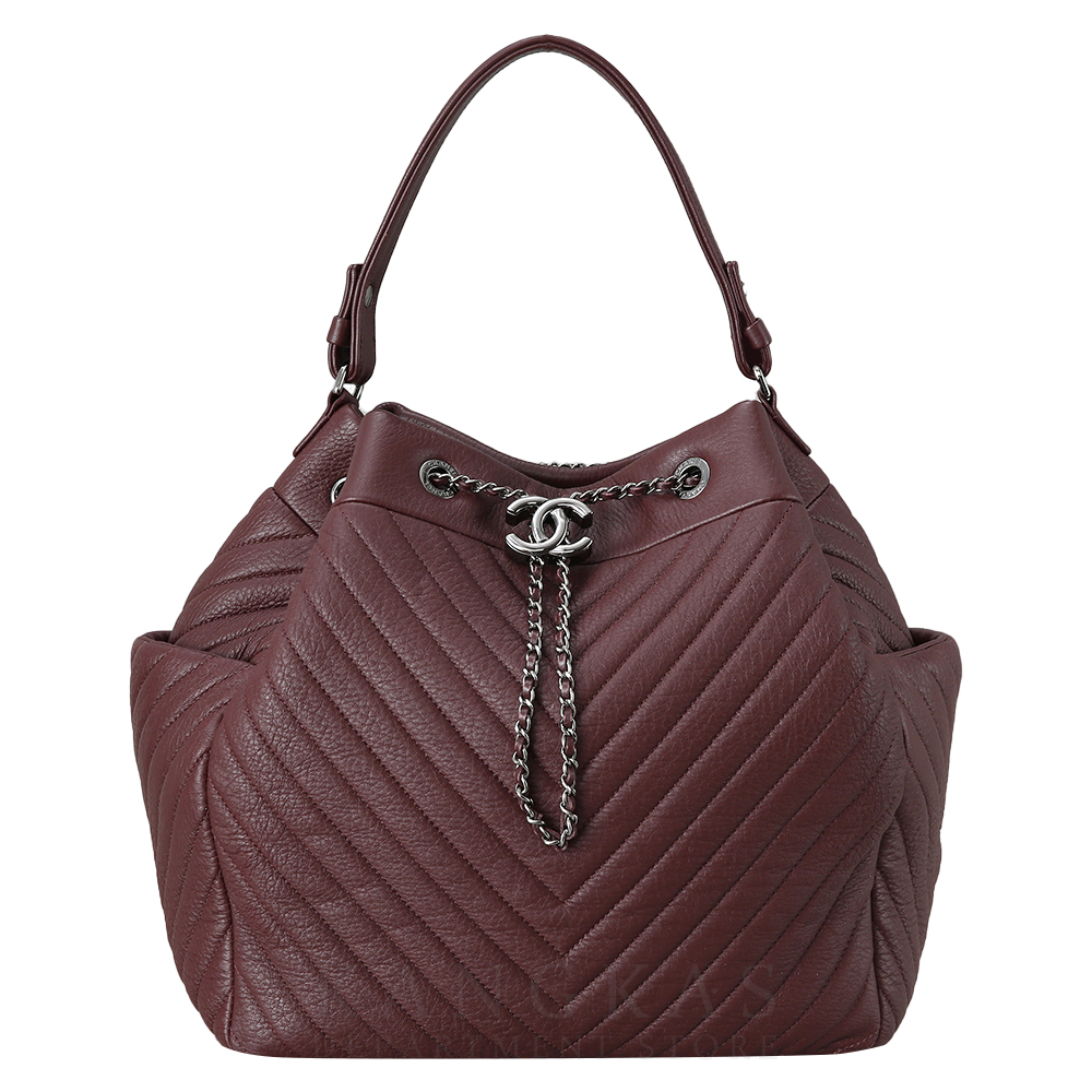 CHANEL(USED)샤넬 시즌 쉐브론 버킷백