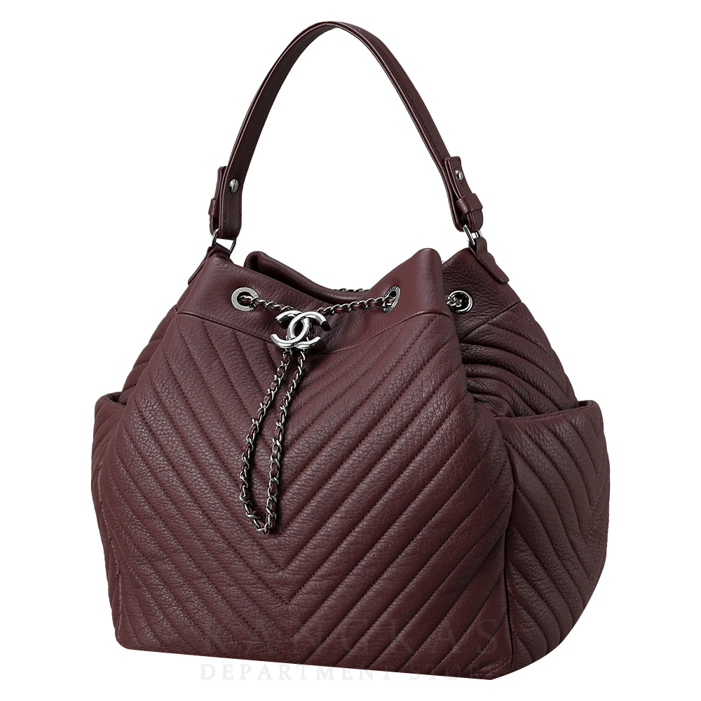 CHANEL(USED)샤넬 시즌 쉐브론 버킷백