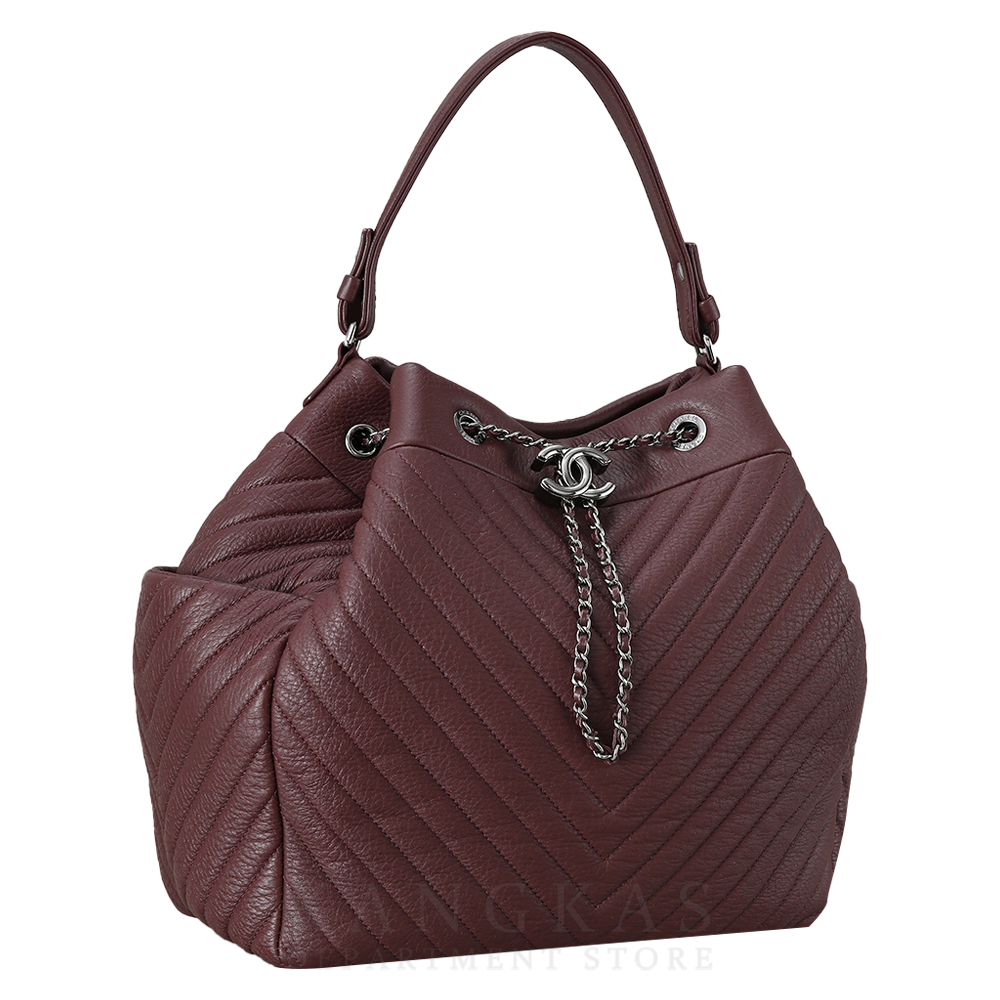 CHANEL(USED)샤넬 시즌 쉐브론 버킷백