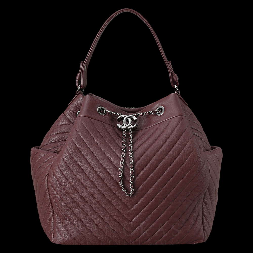 CHANEL(USED)샤넬 시즌 쉐브론 버킷백