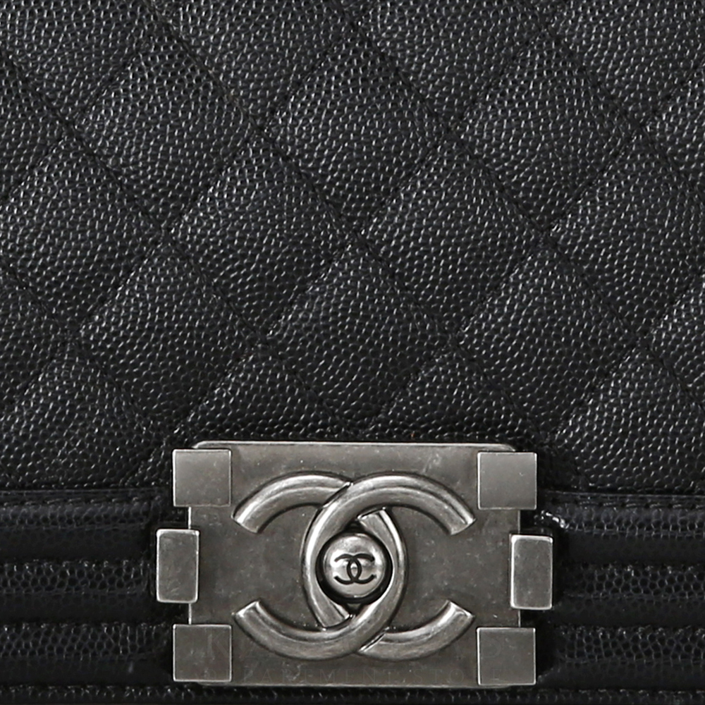 CHANEL(USED)샤넬 보이샤넬 캐비어 미듐