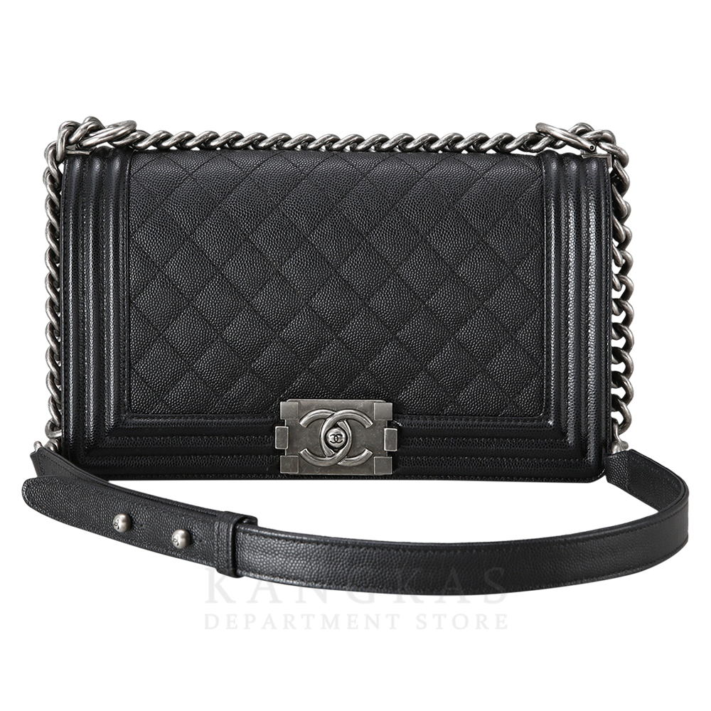 CHANEL(USED)샤넬 보이샤넬 캐비어 미듐