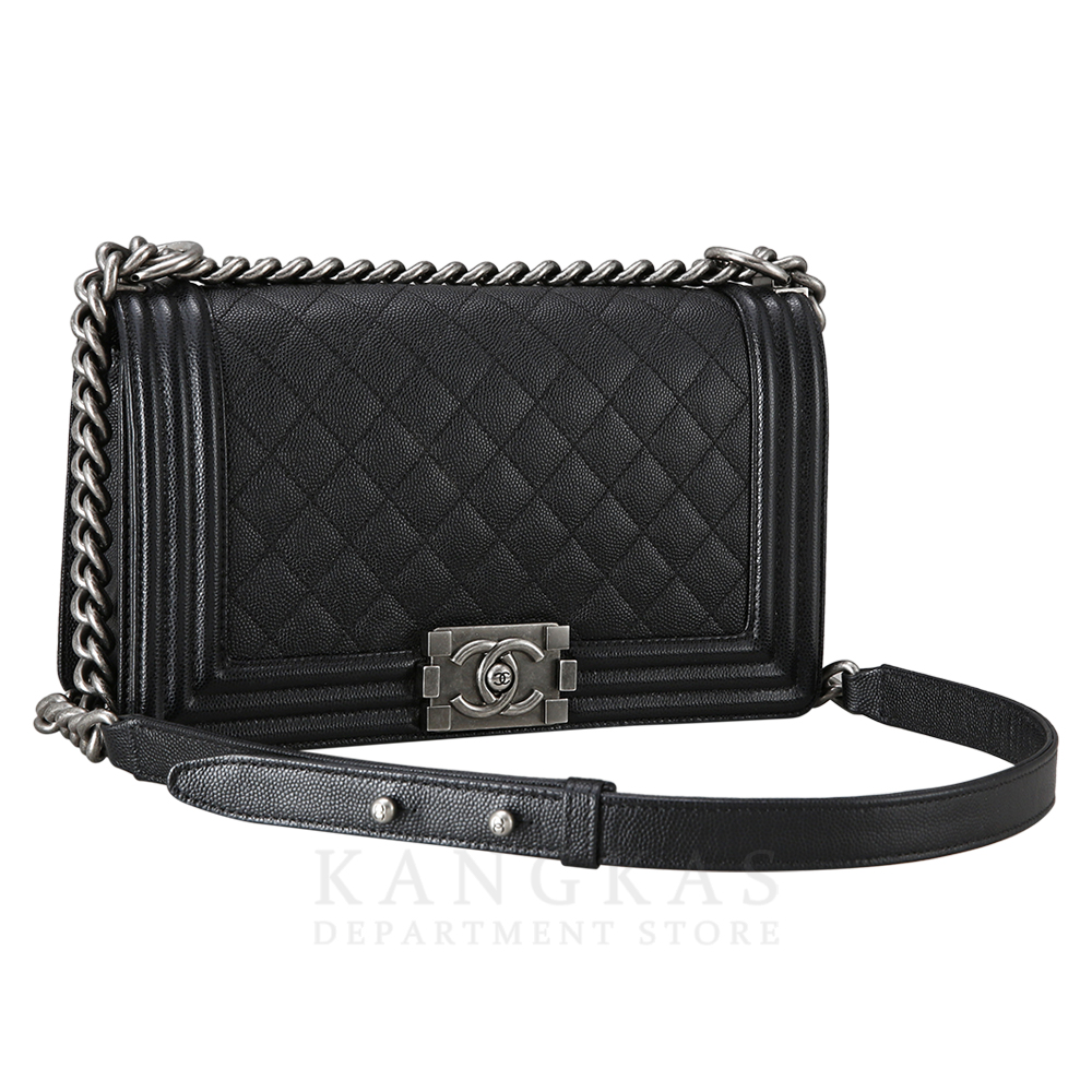 CHANEL(USED)샤넬 보이샤넬 캐비어 미듐