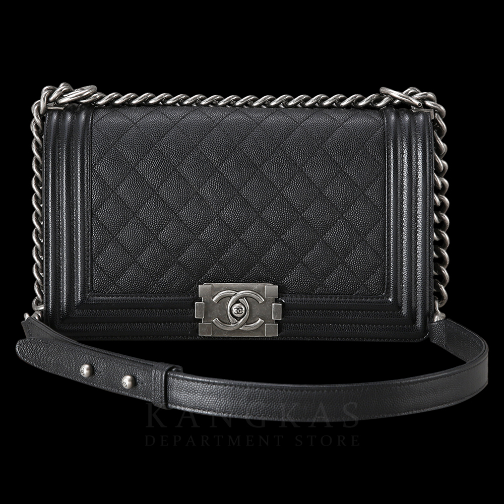 CHANEL(USED)샤넬 보이샤넬 캐비어 미듐