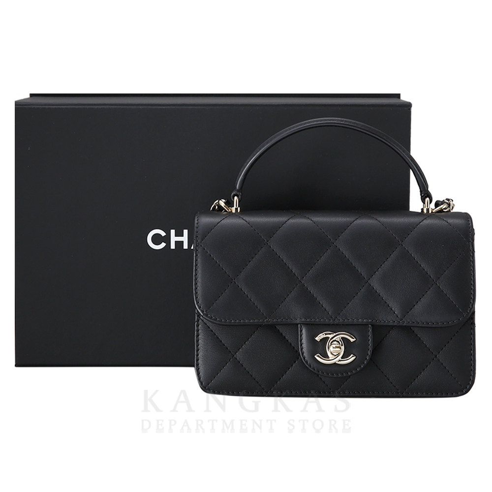 CHANEL(USED)샤넬 램스킨 체인 플랩백
