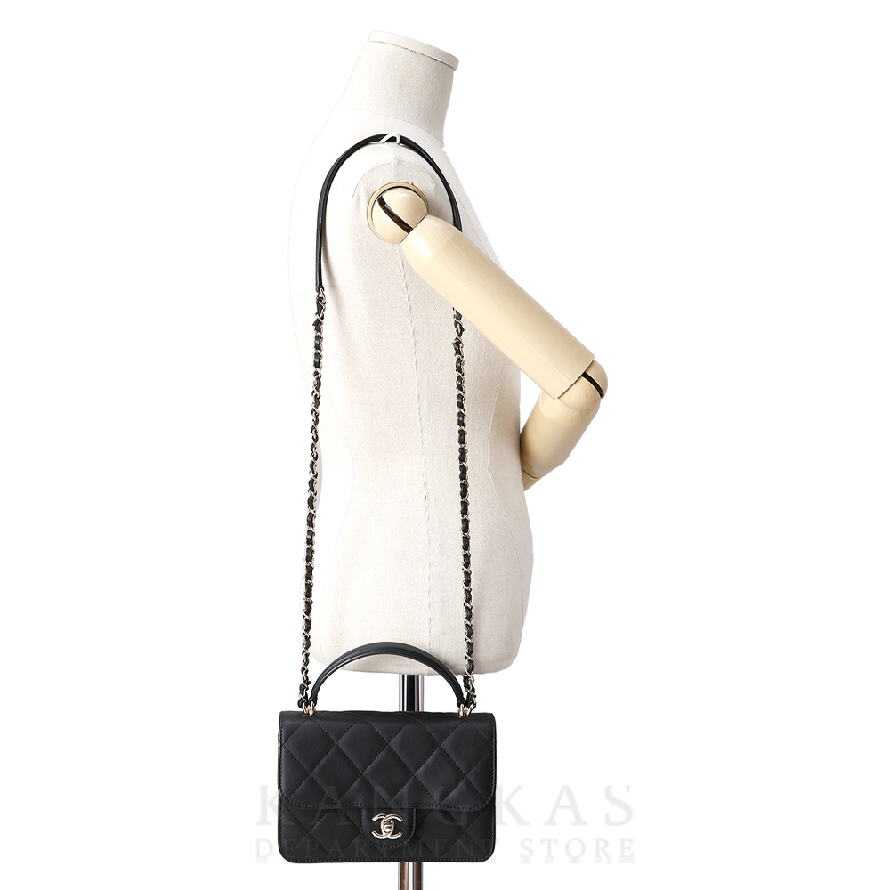 CHANEL(USED)샤넬 램스킨 체인 플랩백