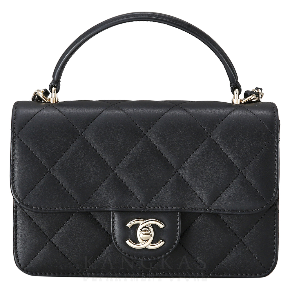 CHANEL(USED)샤넬 램스킨 체인 플랩백
