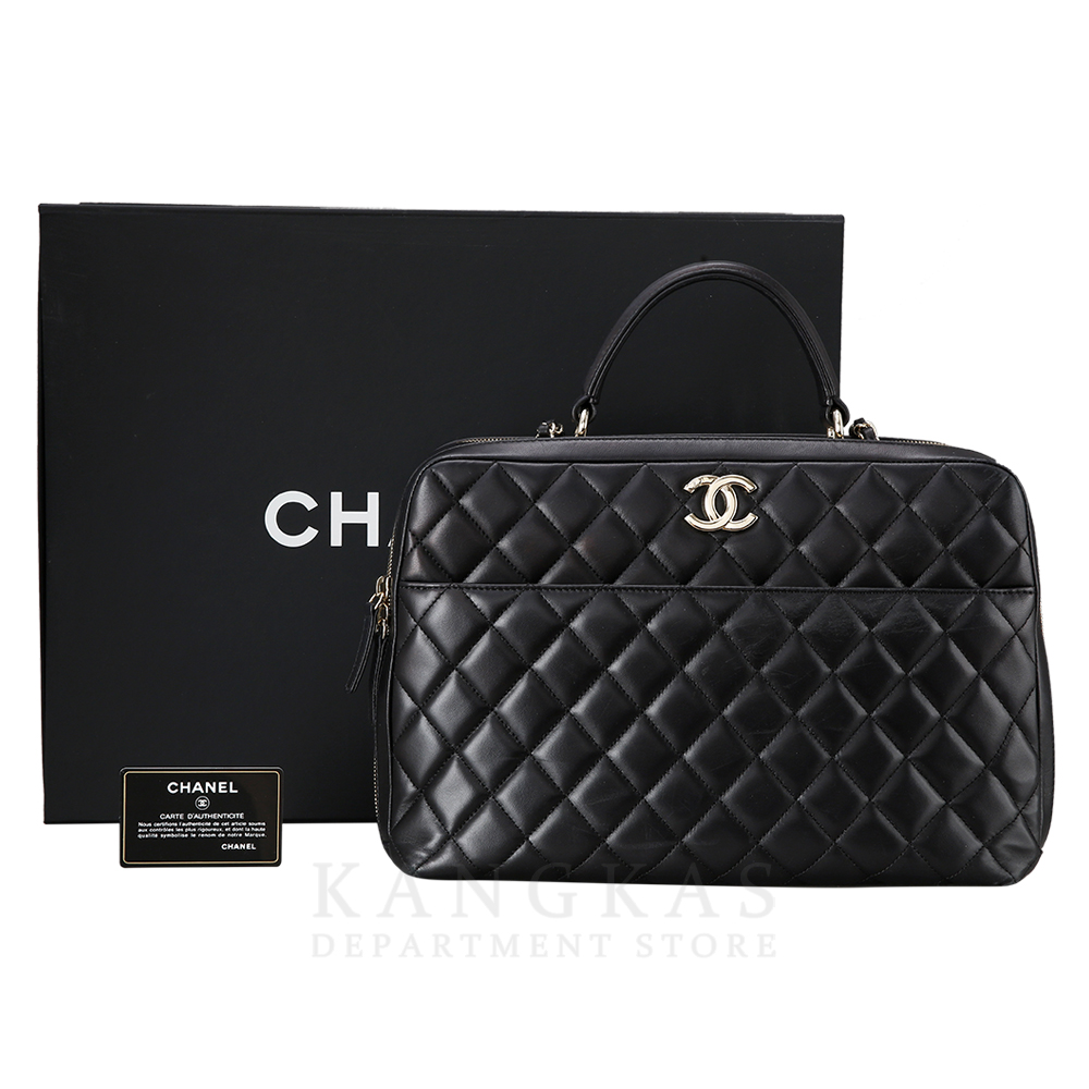 CHANEL(USED)샤넬 시즌 트렌디 다큐먼트 탑 핸들백