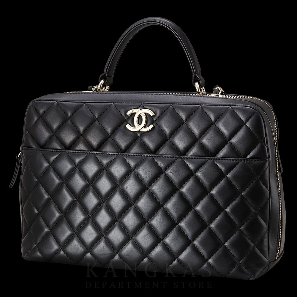 CHANEL(USED)샤넬 시즌 트렌디 다큐먼트 탑 핸들백