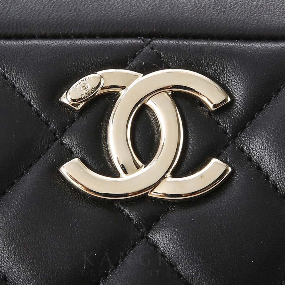 CHANEL(USED)샤넬 시즌 트렌디 다큐먼트 탑 핸들백
