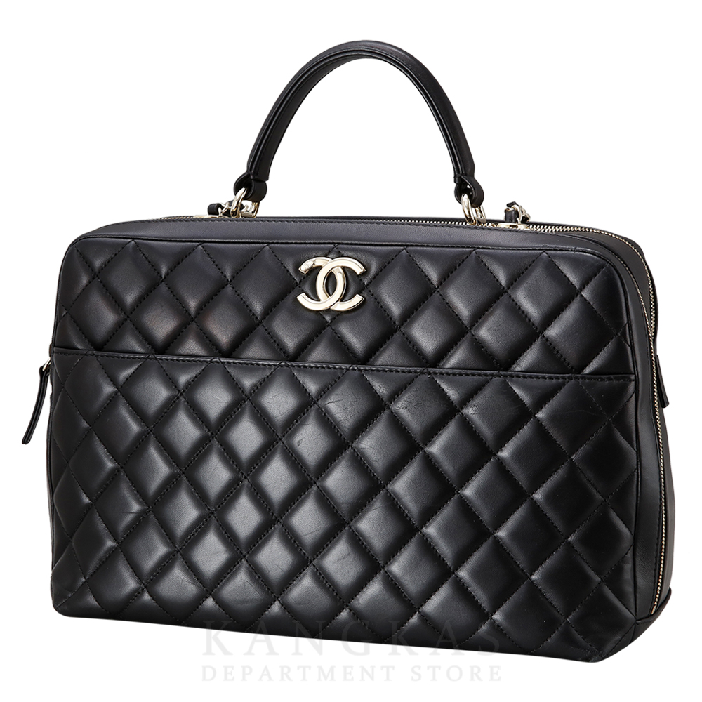 CHANEL(USED)샤넬 시즌 트렌디 다큐먼트 탑 핸들백