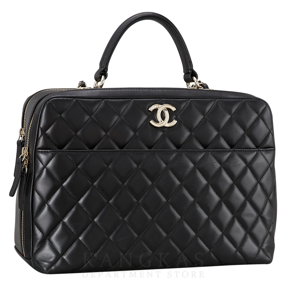 CHANEL(USED)샤넬 시즌 트렌디 다큐먼트 탑 핸들백