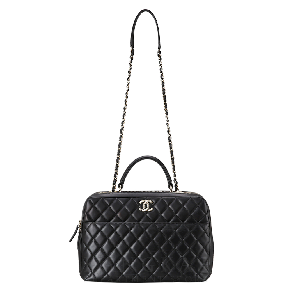 CHANEL(USED)샤넬 시즌 트렌디 다큐먼트 탑 핸들백