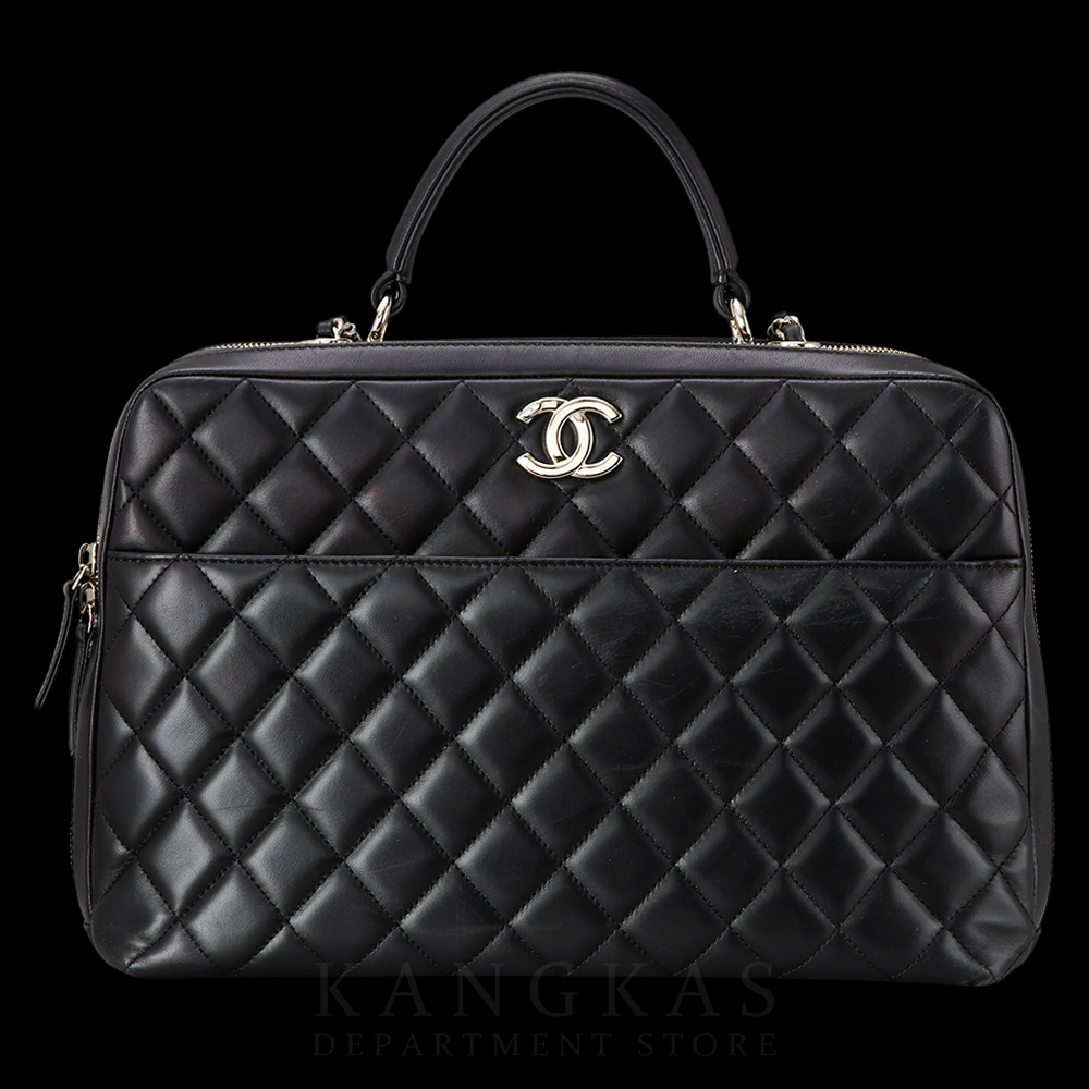 CHANEL(USED)샤넬 시즌 트렌디 다큐먼트 탑 핸들백