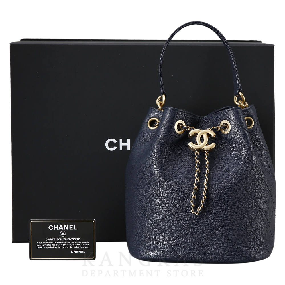 CHANEL(USED)샤넬 시즌 드로스트링 버킷백